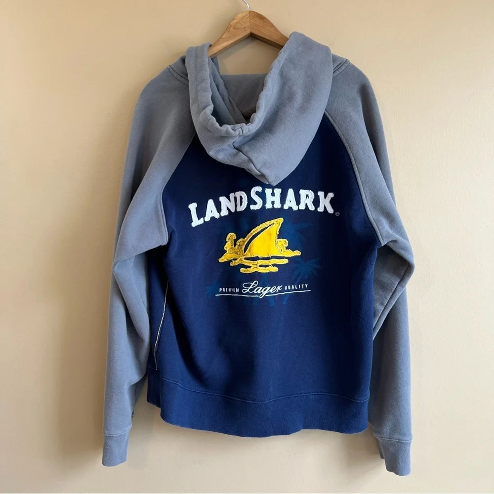 Margaritaville men’s Landshark Beer Hoodie size medium full front zip w pockets - Picture 1 of 7